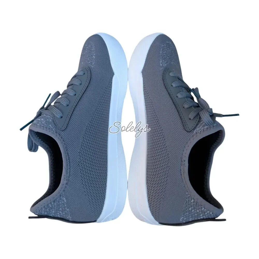 Vessi Weekend Classic Women 8 Concrete Grey White Waterproof Walking Travel Shoe